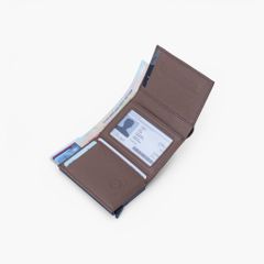 Ví da đựng thẻ NHATLEATHER - Ví hộp thẻ dáng đứng gập đôi - NVN-089