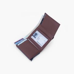 Ví da đựng thẻ NHATLEATHER - Ví hộp thẻ dáng đứng gập đôi - NVN-089