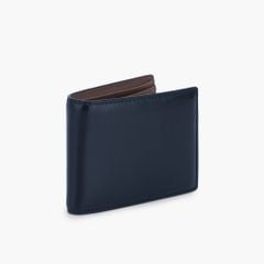 Ví nam dáng ngang gập đôi truyền thống da bò Nappa, Mill thiết kế tinh gọn NVN-110