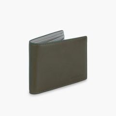 Ví nam dáng ngang gập đôi truyền thống da bò Nappa, Mill thiết kế tinh gọn NVN-110