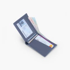 Ví da nam dáng truyền thống - Ví gập đổi mỏng gọn tối giản - NVN-101