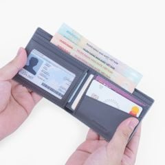 Ví da nam dáng truyền thống - Ví gập đổi mỏng gọn tối giản - NVN-101