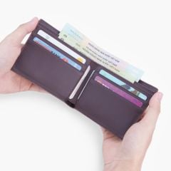 Ví da nam có khoá kéo NHATLEATHER - Ví da nam gập đôi truyền thống cao cấp - NVN-104