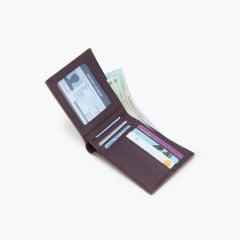 Ví da nam có khoá kéo NHATLEATHER - Ví da bò nam gập đôi truyền thống - NVN-107