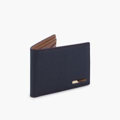 Ví nam dáng ngang truyền thống da bò Saffiano phối Togo NVN-117