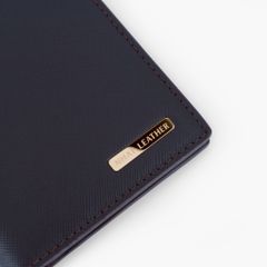 Ví nam da bò Saffiano phối Nappa dáng đứng hiện đại NVN-118