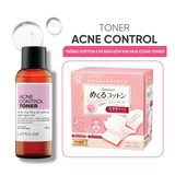 Acne Control Toner 100ml - TAC 100 và Bông tẩy trang Cotton Labo 5 lớp 70 miếng lớn-201079