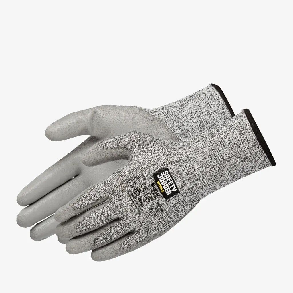  Găng tay chống cắt HPPE phủ PU Safety Jogger ShieldDP – Xám (PPE) 