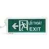  ĐÈN LỐI THOÁT  Kiểu 1 mặt, chữ EXIT và LỐI THOÁT màu trắng trên nền xanh 