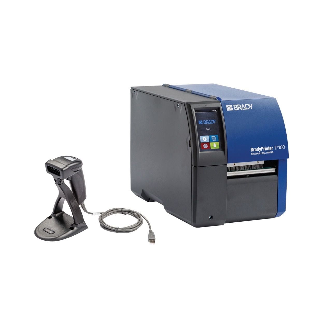  Máy In Nhãn Công Nghiệp BradyPrinter i7100 Kèm Máy Quét Mã Vạch CR950 và Phần Mềm mã 176722 