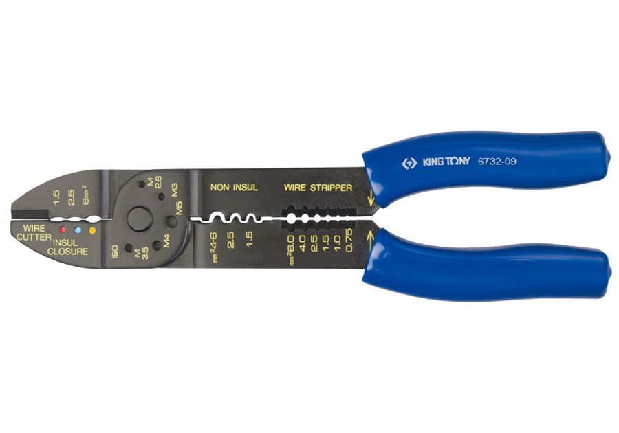  Kìm Bấm Cos Đầu Cách Điện Kingtony 6732 