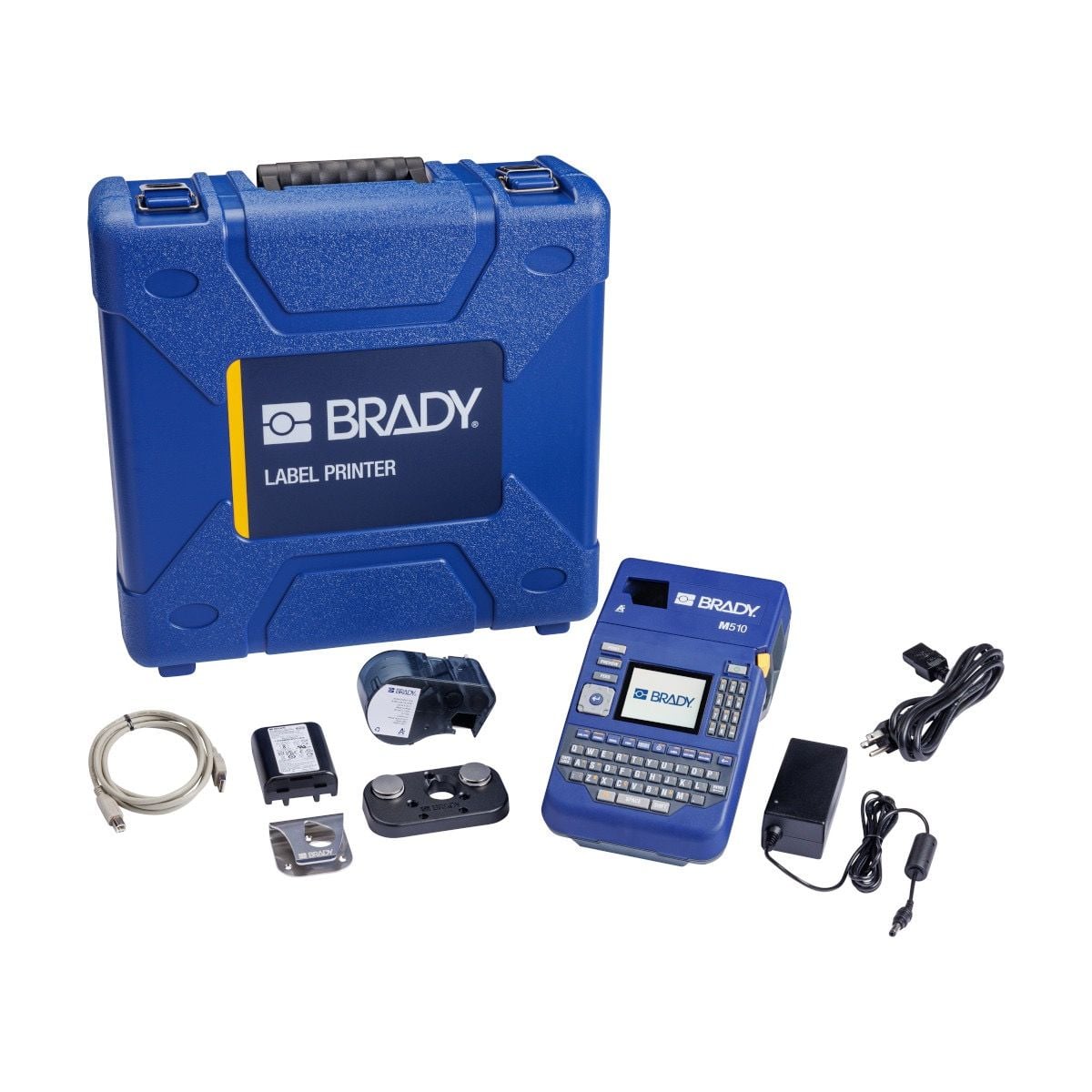  Máy In Nhãn Cầm Tay Brady M510 Kèm Phần Mềm Product & Wire ID và Bộ Phụ Kiện 