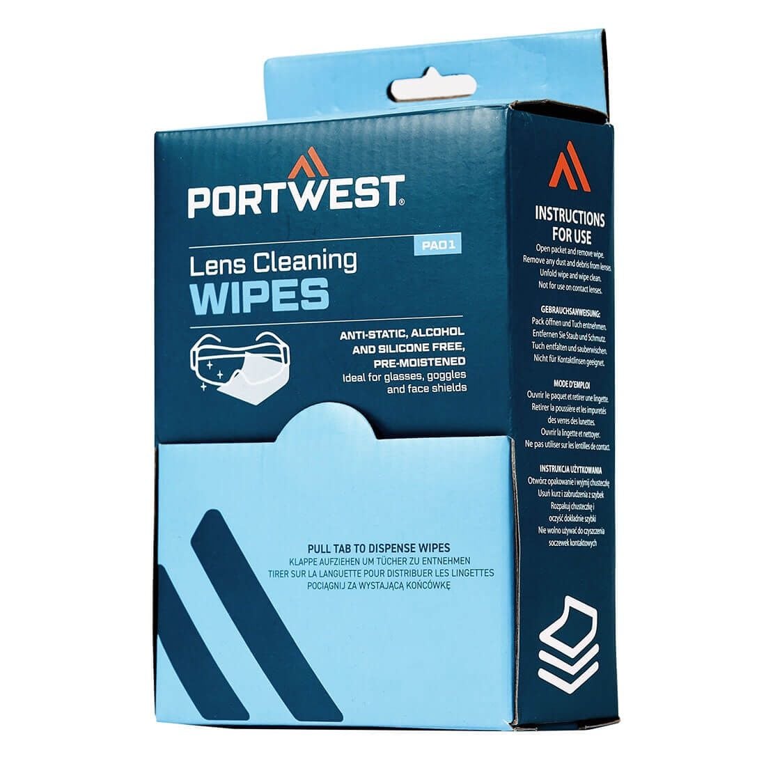  Khăn lau kính Portwest PA01 (100 miếng) 