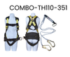  Combo dây đai an toàn toàn thân 2 móc lớn COMBO-TH110-351-PPE 