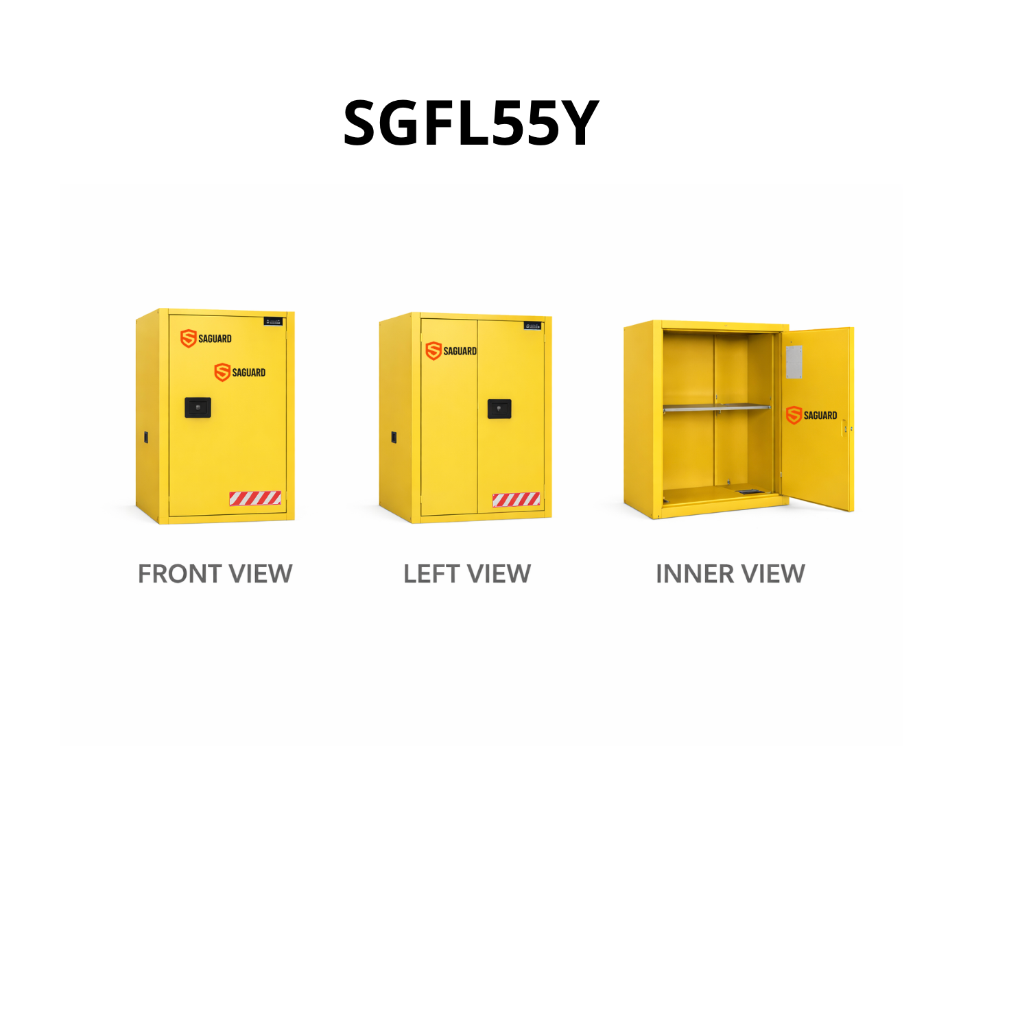  Tủ chứa hóa chất dễ cháy 55 Gallon màu vàng SGFL55Y 