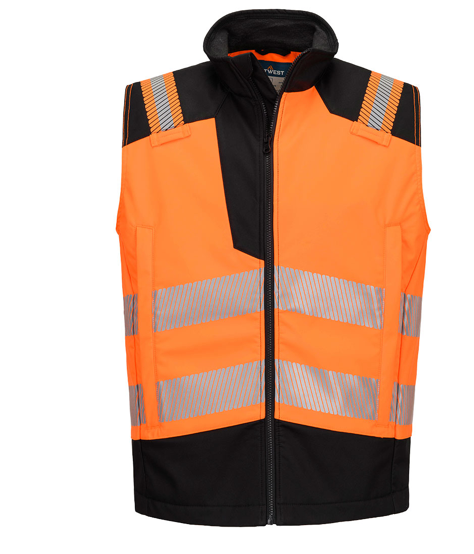  Áo ghi lê softshell phản quang chống cháy Portwest FR719 PW3 Modaflame Softshell Hi-Vis FR Gilet 