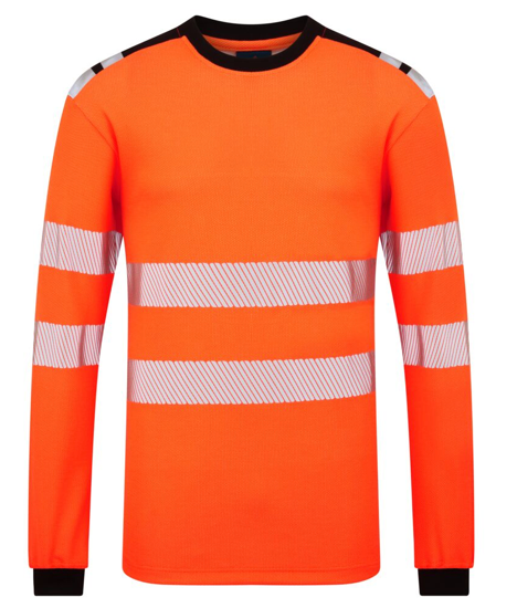  Áo thun dài tay phản quang chống cháy Portwest FR736 PW3 Modaflame Knit HVO FR Long Sleeve T-Shirt 