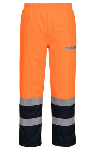  Quần mùa đông chống cháy phản quang Portwest FR434 Bizflame Rain+ Hi-Vis Multi-Norm Contrast FR Winter Trousers 