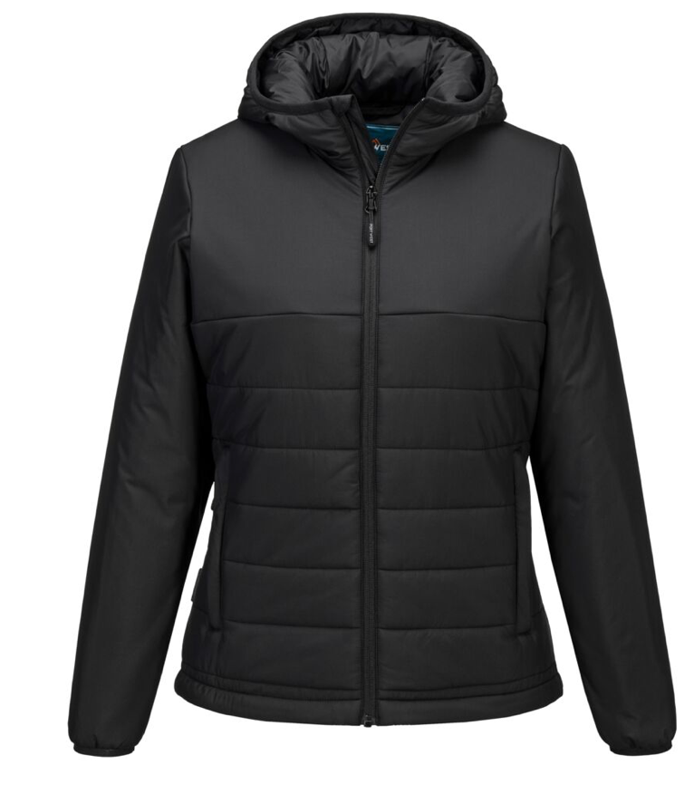  Áo phao nữ có mũ giữ ấm Portwest S613 Professional Women's Hooded Insulated Baffle Jacket 