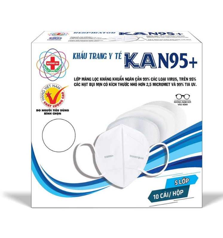  Khẩu Trang Y Tế KAN95+ Khánh An KA-KN95-10P – PPE 