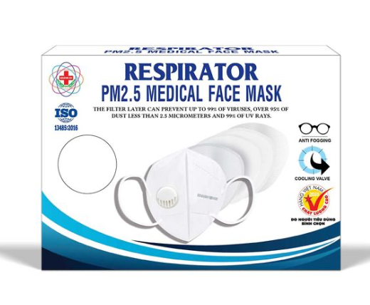  Khẩu Trang Van Lọc Khí 1 Chiều Khánh An KA-RESP-VALVE-10P – PPE 