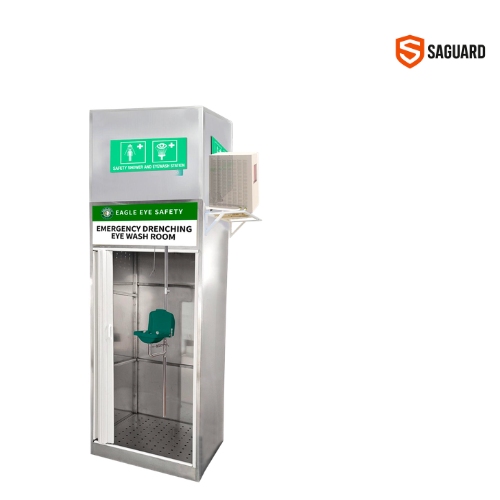  Phòng Tắm Khẩn Cấp Kèm Bồn Rửa Mắt Saguard SG-ER1000 (Có bồn chứa nước) 