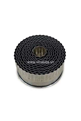 Bộ khuôn cắt bột có ngấn 12 món