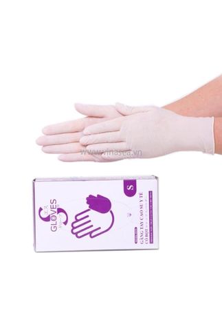 Găng tay latex S-Glove Thái Lan không bột