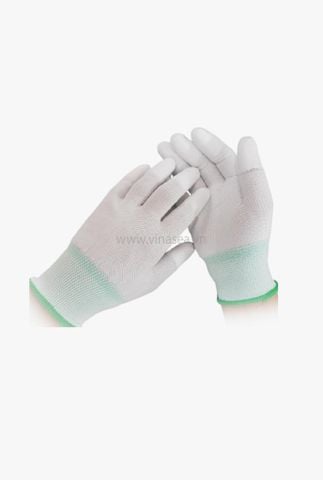 Găng tay len phủ PU đầu ngón