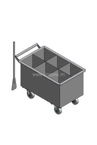 Xe đẩy 6 ngăn chứa