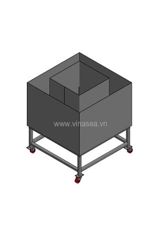 Xe đẩy đá bào vuông