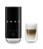  Máy tạo bọt sữa màu đen hiệu Smeg, Model MFF02BLEU 