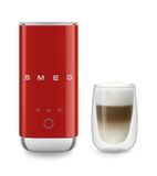  Máy tạo bọt sữa màu đỏ hiệu Smeg, Model MFF02RDEU 