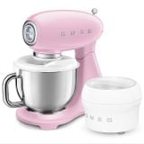  Máy trộn bột đứng màu hồng hiệu Smeg, Model SMF05PKEU 