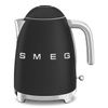  Ấm đun nước siêu tốc 1.7l màu đen mờ hiệu Smeg, Model KLF03BLMEU 
