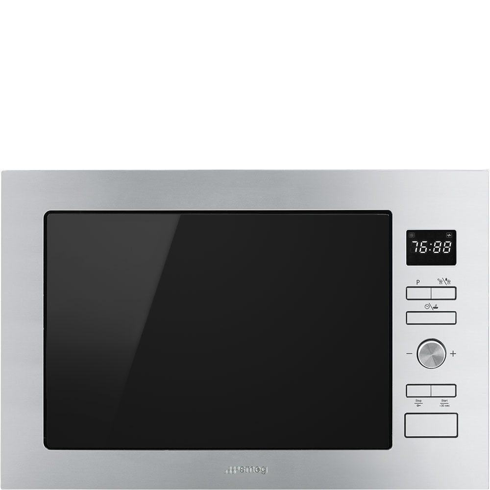  Lò vi sóng kết hợp nướng màu Stainless steel hiệu Smeg, Model FMI425X 