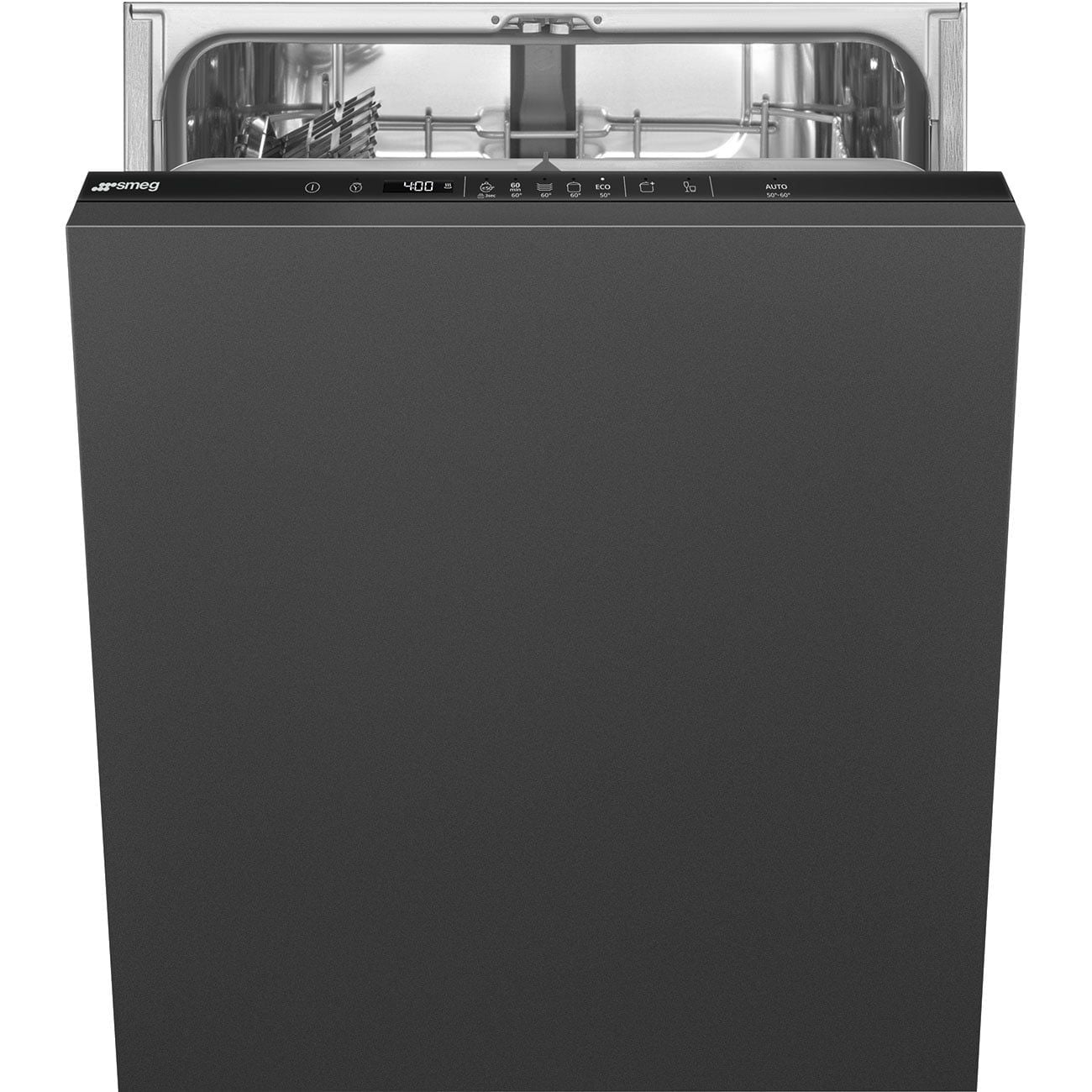  Máy rửa chén âm tủ màu đen hiệu Smeg, Model STL262D 