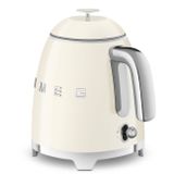 Ấm đun siêu tốc mini 0.8l màu kem bóng hiệu Smeg, Model KLF05CREU 