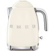  Ấm đun nước siêu tốc 1.7l màu kem bóng hiệu Smeg, Model KLF03CREU 