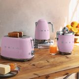  Máy nướng bánh mì màu hồng hiệu Smeg, Model TSF01PKEU 