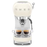  Máy pha cà phê bán tự động màu kem hiệu Smeg, Model ECF02CREU 