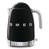  Ấm đun nước siêu tốc có nhiệt độ màu đen hiệu Smeg, Model KLF04BLEU 