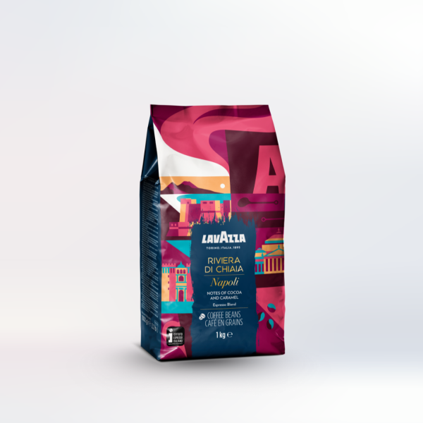  Cà phê hạt hiệu LAVAZZA - RIVIERA DI CHIAIA NAPOLI, đóng gói 1kg 