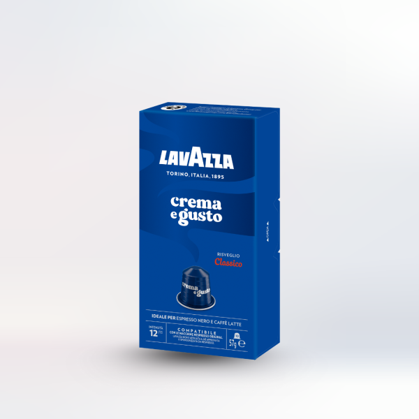  Cà phê viên nén hiệu LAVAZZA-CREMA E GUSTO CLASSICO, NCC Alu 10 viên/hộp 