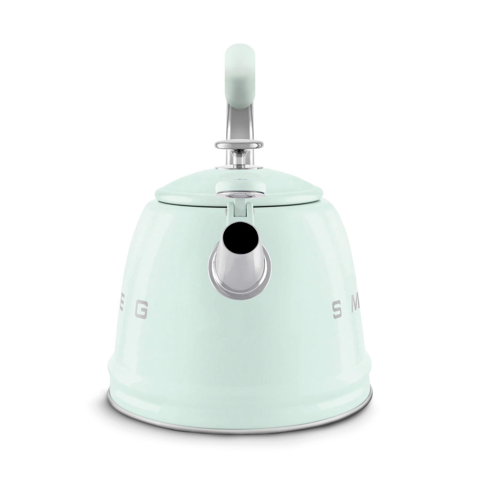  Ấm đun nước thổi sáo màu xanh lá pastel hiệu Smeg, Model WKF01PG 
