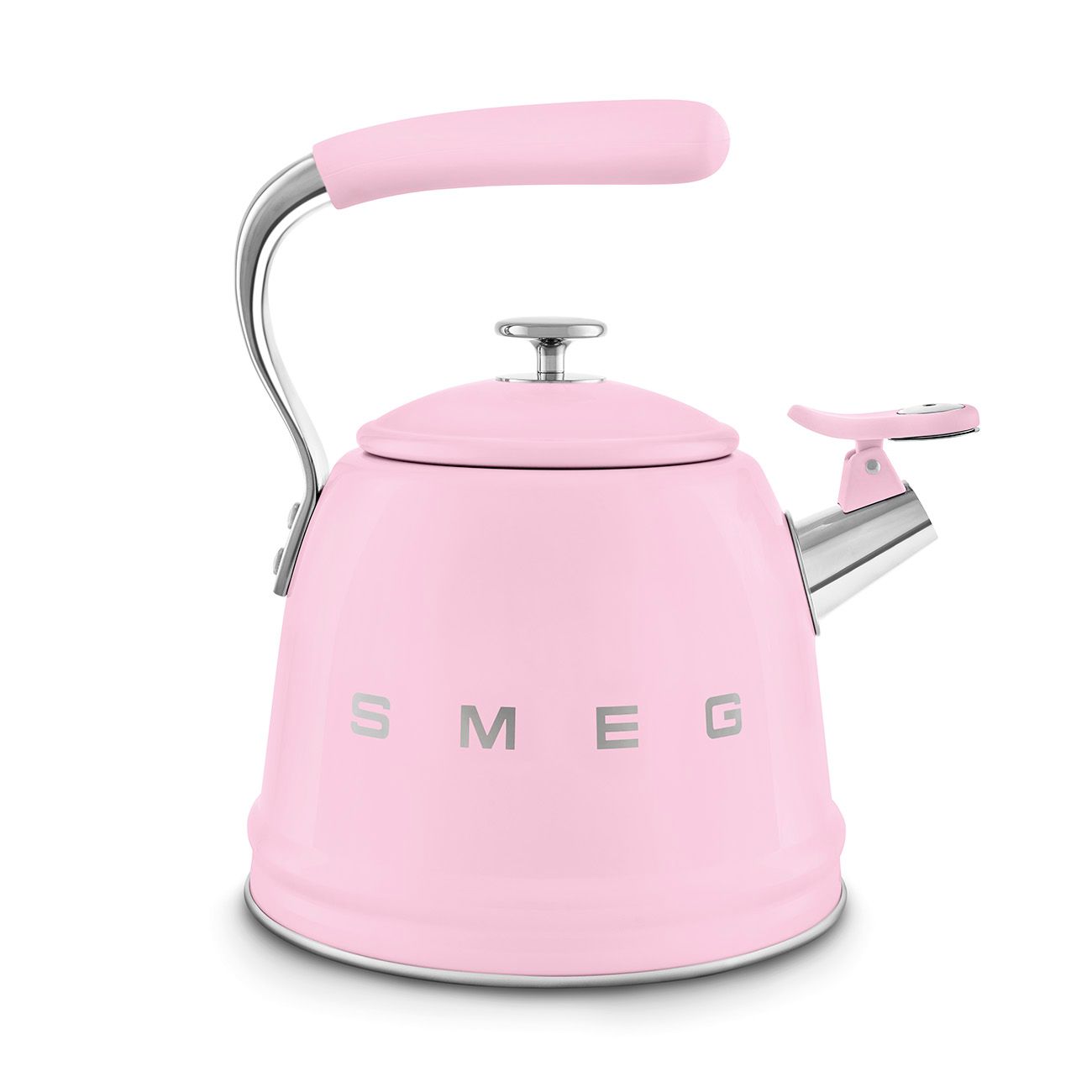  Ấm đun từ thổi sáo màu hồng Smeg WKF01PKEU 