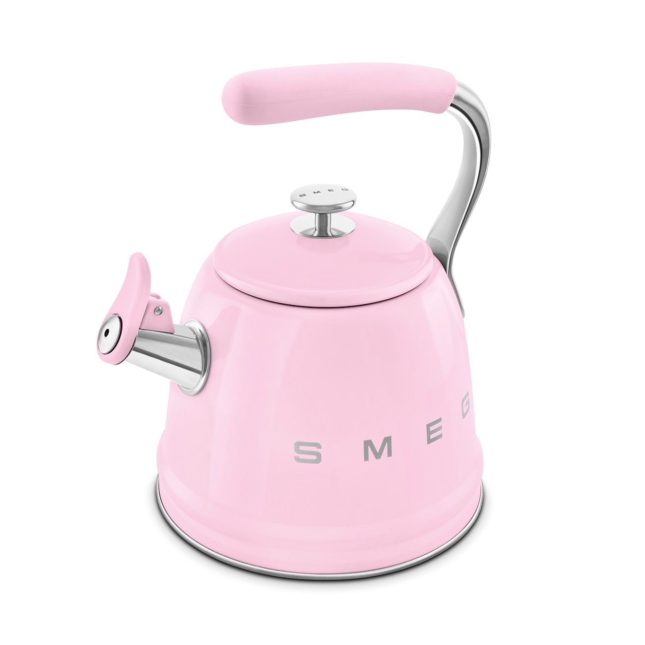  Ấm đun từ thổi sáo màu hồng Smeg WKF01PKEU 