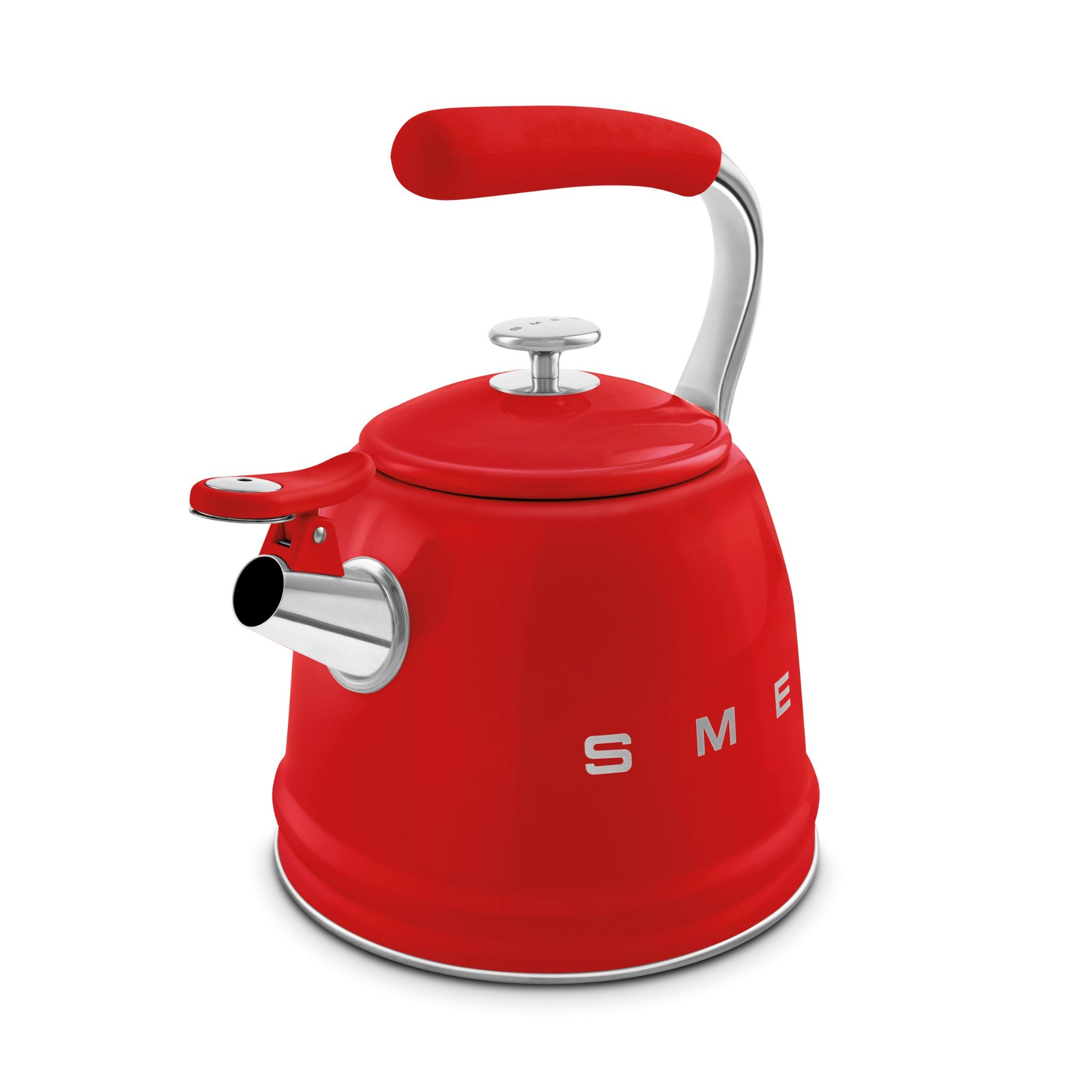  Ấm đun từ thổi sáo màu đỏ Smeg WKF01RDEU 