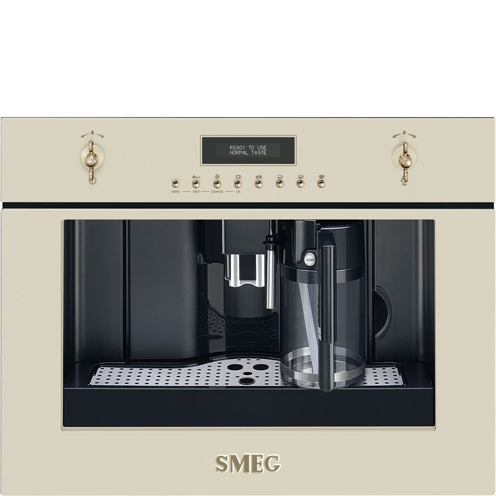  Máy pha cà phê âm tủ màu kem Smeg CMS8451P 