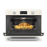  Lò nướng đối lưu hơi nước đa năng màu kem hiệu Smeg, Model COF01CREU 